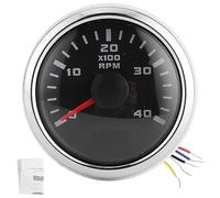 Tachimetro Digitale 52mm Gauge con Display LCD 4K RPM e Conta Ore Impermeabile per Auto Moto Yacht e Macchinari da Costruzione