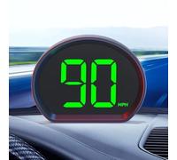 Tachimetro digitale HUD per auto con display AR Head Up per il monitoraggio della velocità reale, compatibile con auto, camion e veicoli elettrici (Green Mph1)