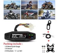 Tachimetro Digitale Per Moto Universale Strumentazione Display LCD Contagiri 12V