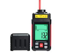 Tachimetro Digitale Senza Contatto a Doppia Modalità di Misurazione 10-99999 RPM Rilevamento Fotoelettrico Laser ad Alta Precisione con Display LCD, Nastro a Riflessione per l'Industria, il Fai da te