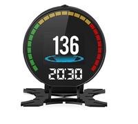 Tachimetro for auto OBD2 HUD Head-Up Display digitale Temperatura acqua olio Consumo carburante Contachilometri Misuratore adatto for a benzina da 12 V