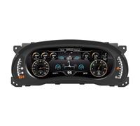 tachimetro GPS Adatto per Jeep Wrangler JK 2011-2018 Cruscotto digitale da 12,3"con display 1920x720 antiriflesso e sistema operativo Linux Quadro strumenti per auto Head Up Display Auto(Dashboard)
