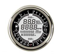 Tachimetro GPS da 12 V 85 mm 6 in 1 Contagiri Ora Temperatura acqua Livello carburante Pressione olio 10bar Voltmetro Per laboratorio