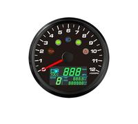 Tachimetro GPS da 85 mm 0-299 km/h MPH con raggio tachimetro 0-12000 giri/min Indicatore di direzione Pressione olio per barca Moto 12V 24V