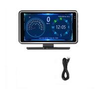 Tachimetro GPS digitale per auto, telecamera da cruscotto HD da 5 pollici e display head-up, supporta connettività smartphone, localizzatore di velocità GPS, resistente all'usura, plug and play (con