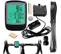 Tachimetro GPS per bicicletta, contachilometri impermeabile con cavo e display LCD, ciclocomputer multifunzionale, portatile, trasparente, per tutte le biciclette e scooter