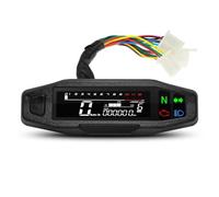 Tachimetro Impermeabile Per Moto Cruscotto Digitale Universale | Pannello Strumenti Sensore Calibro Motore Contachilometri Km/h MPH Con Staffa Y/Z/W(Only gauge no holder)