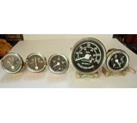 Tachimetro JEEP Willys per kit manometri CJ-2A, 3A, 3B, M38, M38A1 1946-66 nero