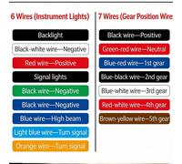 Tachimetro LED integrato con indicatore di marcia per moto per facile