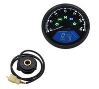 Tachimetro Moto 12000 Giri/min Contagiri 1-4 Cilindri | Cluster Strumenti Moto Indicatore Digitale LCD Per Set Sensori Per Motociclette REOKIP(With sensor 2)