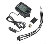 Tachimetro per bicicletta, impermeabile, wireless, contachilometri, con display LCD retroilluminato, avvio/arresto automatico, accessori per ciclismo su strada MTB (nero)