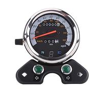Tachimetro Per Moto, Doppio Contachilometri Universale Per Moto, Display Digitale LCD Contagiri Contachilometri Indicatore Livello Carburante Tachimetro Per Guida a Motore