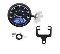Tachimetro per motocicletta da 12 V, tachimetro | Contachilometri digitale per motocicletta da 12 V, tachimetro, contagiri con sensore per parti modificate del motore,