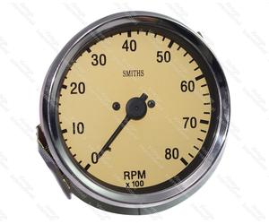 Tachimetro replica Classic Car Smiths 80 giri x100 finitura nero e magnolia n...
