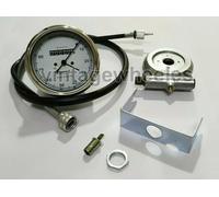 Tachimetro Replica Smiths 80 MPH + Cavo Da 55 Pollici Per Moto Classiche