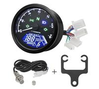 Tachimetro rpm moto Contachilometri universale per moto 12000RMP Contagiri 1-4 cilindri Indicatore per moto Moto Digital Dash