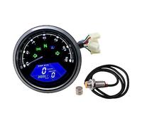 Tachimetro rpm moto Contachilometri universale per moto 12000RMP Contagiri 1-4 cilindri Indicatore per moto Moto Digital Dash
