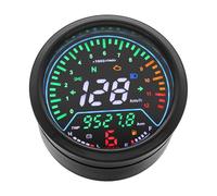 Tachimetro rpm moto Misuratori del cruscotto digitale universale per motocicletta 12000 kmh/mph Display di allarme di tensione Indicatore di marcia per GN125