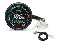 Tachimetro rpm moto Misuratori del cruscotto digitale universale per motocicletta 12000 kmh/mph Display di allarme di tensione Indicatore di marcia per GN125