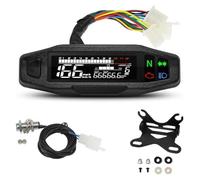Tachimetro rpm moto Tachimetro universale per motociclette, cruscotto digitale da 12000 mm, pannello contagiri, display contachilometri motore, staffa a Y