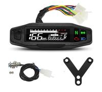 Tachimetro rpm moto Tachimetro universale per motociclette, cruscotto digitale da 12000 mm, pannello contagiri, display contachilometri motore, staffa a Y