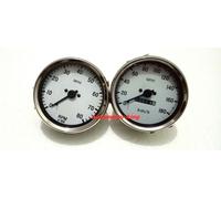 Tachimetro Smiths Replica da 100 mm 180 KPH in senso orario + contagiri in...