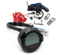 Tachimetro + tachimetro + segnale luci Koso D64 DL-03S (nero) (display LCD)