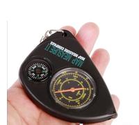 Tachimetro tascabile con chiave per misuratore di distanza, accessorio per catena per attività all'aperto, viaggi, escursionismo, alpinismo, strumento di sopravvivenza