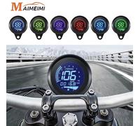 Tachimetro Universale Per Moto 12V Display LCD Digital 7 Colori Contachilometri