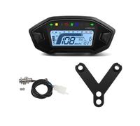 Tachimetro universale per motocicletta, 7 colori, strumento digitale L C D, 13000 giri/min, indicatore di direzione