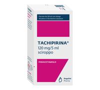Tachipirina 120mg/5ml Paracetamolo Antipiretico e Analgesico Sciroppo Flacone con Siringa Dosatrice e Bicchierino Dosatore, 120