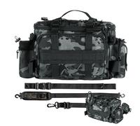 Tackle Bag,Large Capacity Gear Storage Organizer - Waterproof Fishing Tackle Box Bag - for Freshwater Lake River Shore Pier Pond Outdoor Saltwater