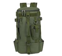 Tackle BagFishing Backpack 8x7x17 Multi-Pocket Grande Capacità Borsa da Pesca con Porta Canna Chiusura a Cerniera Impermeabile Diverse Opzioni di Trasporto Borsa per Professionisti, Appassionati di