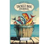 Tackle Box Journal: Track Your Catches, Gear, and Great Fishing Memories 6 x 9in. 120pages.