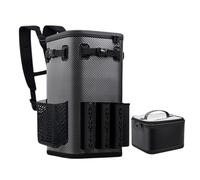 Tackle Box - Zaino da impermeabile con porta canna da da 49 l, zaino da multifunzionale, per campeggio, escursionismo, 6 fessure per aste, vedi descrizione, Vedi descrizione