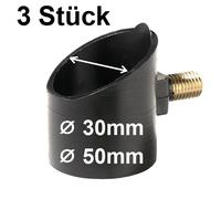 Tackle Shop Heinz 3x Butt Cup Porta Ruten, Nero, ⌀ 30mm/50mm, Rodpod