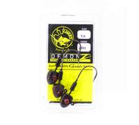 Tackle Tactics TT Demonz Jig Head 1/4oz 2/0H 3/pack Red Nightmare (7037)