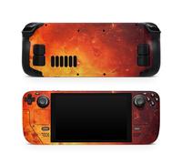TACKY DESIGN FireSkin compatibile con Steam Deck Skin, Lava Skin Steam Deck Accessori Arancione Colore Vinile 3 m Decalcomania Carino Full Wrap Steam Deck Cover
