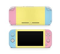 TACKY DESIGN Pelle classica in tinta unita compatibile con Nintendo Switch lite Skin, blocco del colore giallo compatibile con Switch lite Cover Vinile 3m Full Wrap Compatibile con Switch lite