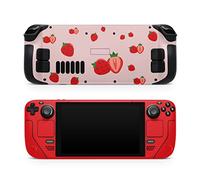 TACKY DESIGN Pelle di fragole compatibile con la pelle del ponte di vapore, accessori della piattaforma di vapore rosa vinile 3m Decal carino copertura completa della coperta del vapore