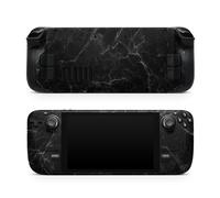 TACKY DESIGN Skin marmorizzata compatibile con la pelle del ponte a vapore, accessori per ponte a vapore di colore nero, decalcomania in vinile Kawaii da 3 m, copertura completa per ponte a vapore