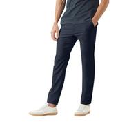 tacniseyw Pantaloni casual da uomo, vestibilità classica, resistenti alle pieghe, elasticizzati, vita elasticizzata con bottone, tinta unita, con tasche, vestibilità aderente, per il tempo libero