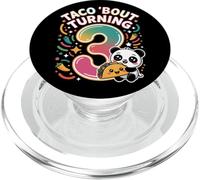 Taco Bout Turning 3 - Divertente panda per il terzo compleanno PopSockets PopGrip per MagSafe