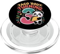 Taco Bout Turning 3 - Divertente panda per il terzo compleanno PopSockets PopGrip per MagSafe