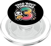 Taco Bout Turning 3 - Divertente panda per il terzo compleanno PopSockets PopGrip per MagSafe