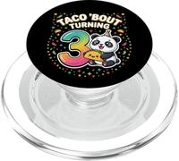 Taco Bout Turning 3 - Divertente panda per il terzo compleanno PopSockets PopGrip per MagSafe