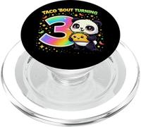 Taco Bout Turning 3 - Divertente panda per il terzo compleanno PopSockets PopGrip per MagSafe