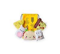 Taco Cat Goat Cheese Pizza Plush Mittens Set - Wear While Playing for Ultimate Comfort for Kids Teens and Adults - Great for Family Game Night - Ages