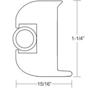 Taco Elastico Vinile Rub Ferroviario Kit Bianco Inserire 50' Barca Yacht