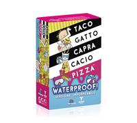 Taco Gatto Capra Cacio Pizza: Waterproof - Gioco da tavolo per Famiglie e Amici - Gioco di carte di rapidità - 2-8 Giocatori - 8+ Anni - Edizione Italiana